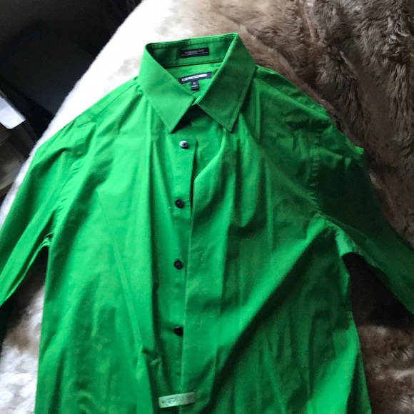 Modern Fit Green Dress Shirt - Picture 1 of 3
